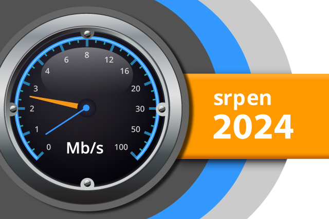 Naměřené rychlosti internetu na DSL.cz v srpnu 2024