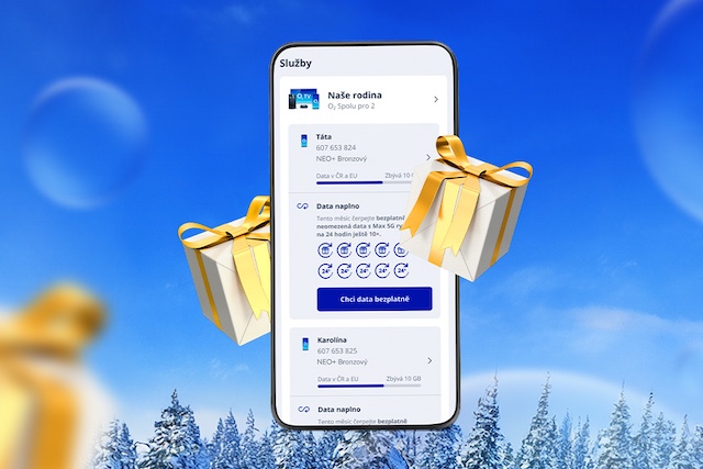 Prosincová nadílka od O2: Dvojnásobná Data naplno, tarif na zkoušku zdarma a adventní kalendář