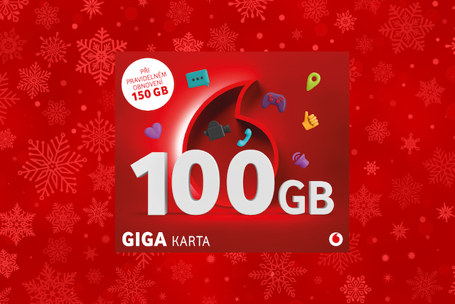 Vodafone spouští prodej GIGA karty: 150 GB měsíčně za 449 Kč