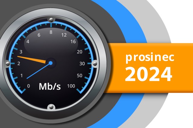 Naměřené rychlosti internetu na DSL.cz v prosinci 2024